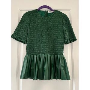 Zara women’s x small green short sleeve top